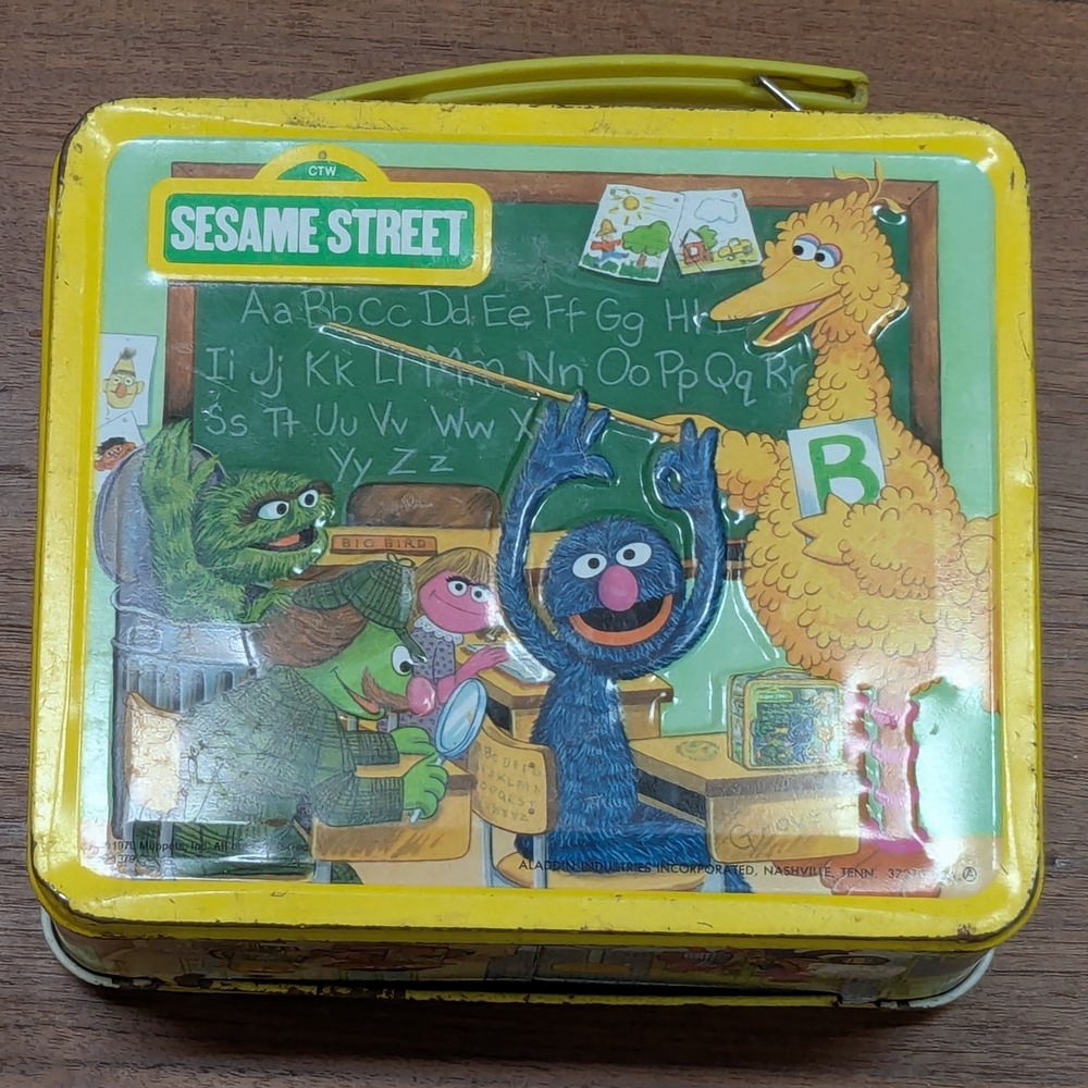 Vintage Sesame Street Metal Lunchbox